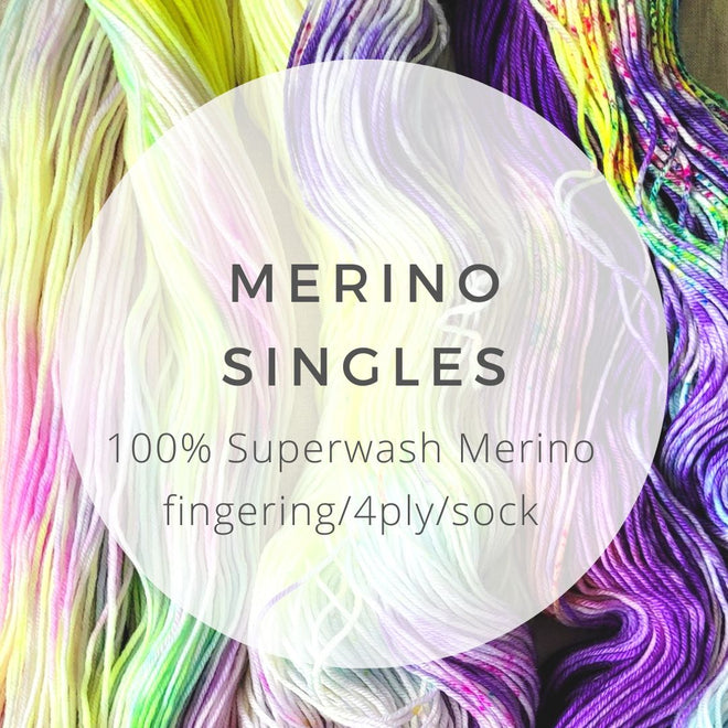 Merino Singles 4 ply yarn - 100% Merino